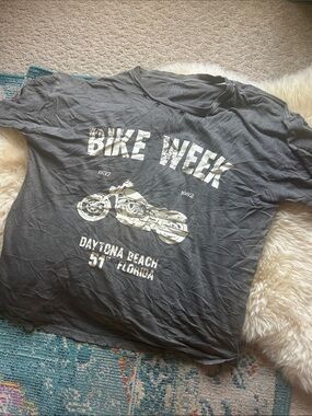 Daytona Beach Bike Week Graphic Tee - Charcoal